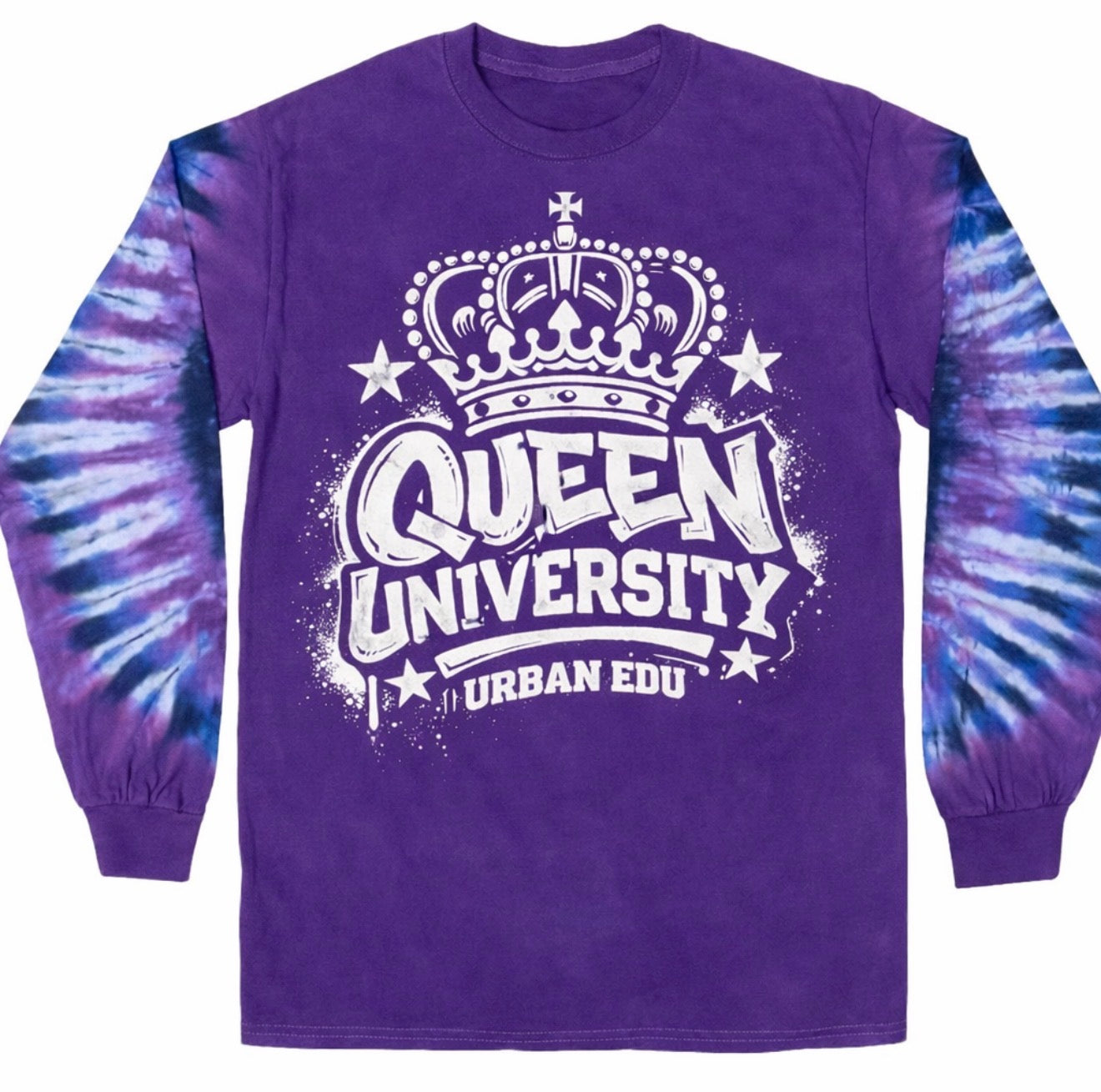 Queen University Long Sleeve - Tie Dye